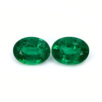 2.26 Ct.Tw.Total Carat Weight Emerald Pair from Zambia Video