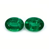 2.26 Ct.Tw.Total Carat Weight Emerald Pair from Zambia Video