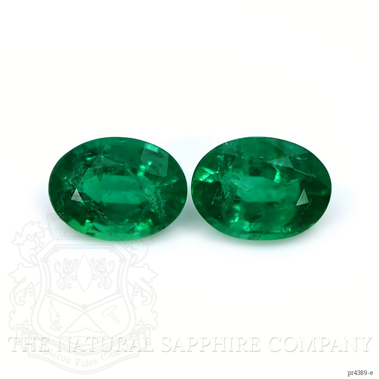2.26 Ct.Tw. Emerald Pair from Zambia
