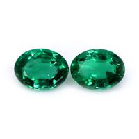 2.45 Ct.Tw.Total Carat Weight Emerald Pair from Zambia Video