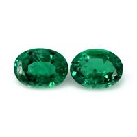 2.20 Ct.Tw.Total Carat Weight Emerald Pair from Zambia Video