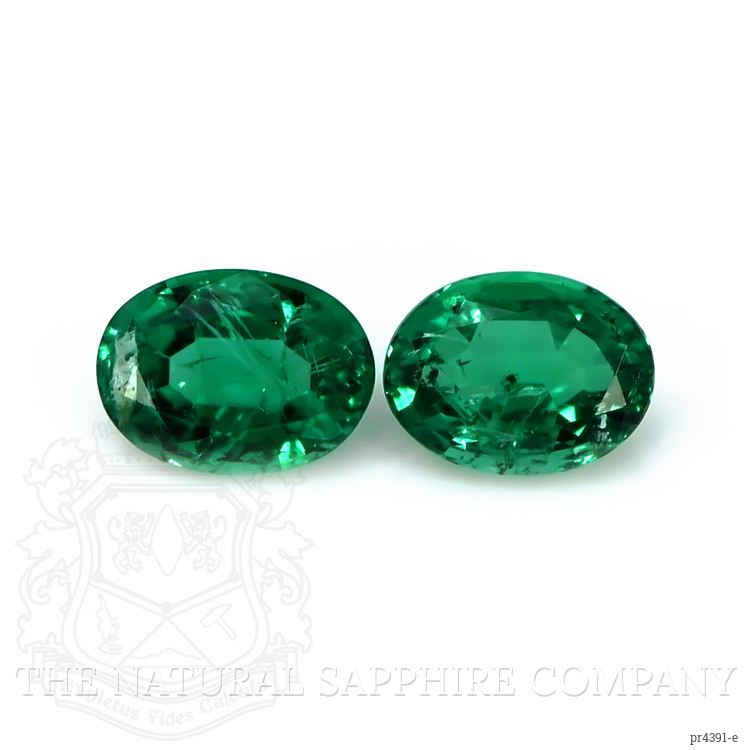 2.20 Ct.Tw. Emerald Pair from Zambia