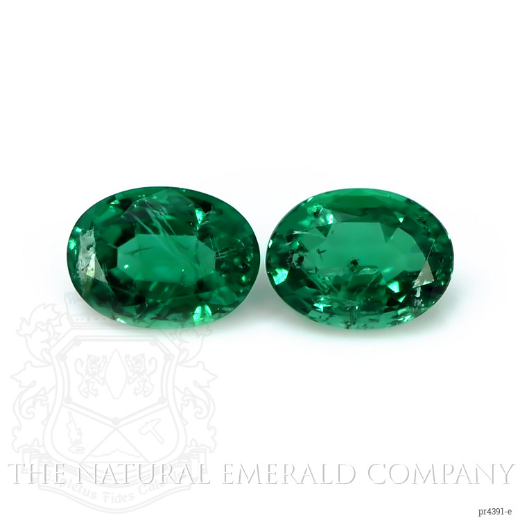 2.20 Ct.Tw. Emerald Pair from Zambia