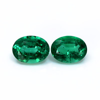 2.67 Ct.Tw.Total Carat Weight Emerald Pair from Zambia Video