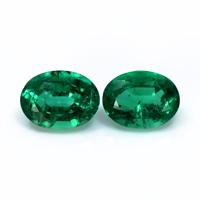 2.67 Ct.Tw.Total Carat Weight Emerald Pair from Zambia Video