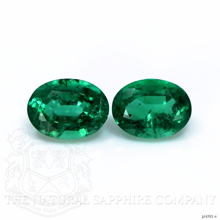 2.67 Ct.Tw. Emerald Pair from Zambia