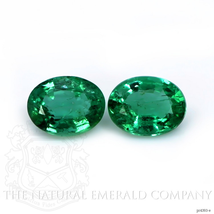 2.64 Ct.Tw. Emerald Pair from Zambia
