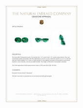 2.74 Ct.Tw.Total Carat Weight Emerald Pair from Zambia Appraisal