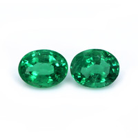 3.63 Ct.Tw.Total Carat Weight Emerald Pair from Zambia Video