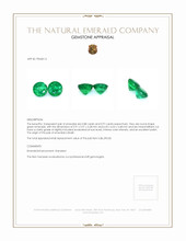 1.85 Ct.Tw.Total Carat Weight Emerald Pair from Brazil Appraisal