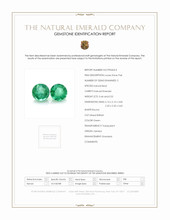 0.99 Ct.Tw.Total Carat Weight Emerald Pair from Zambia Scan Report