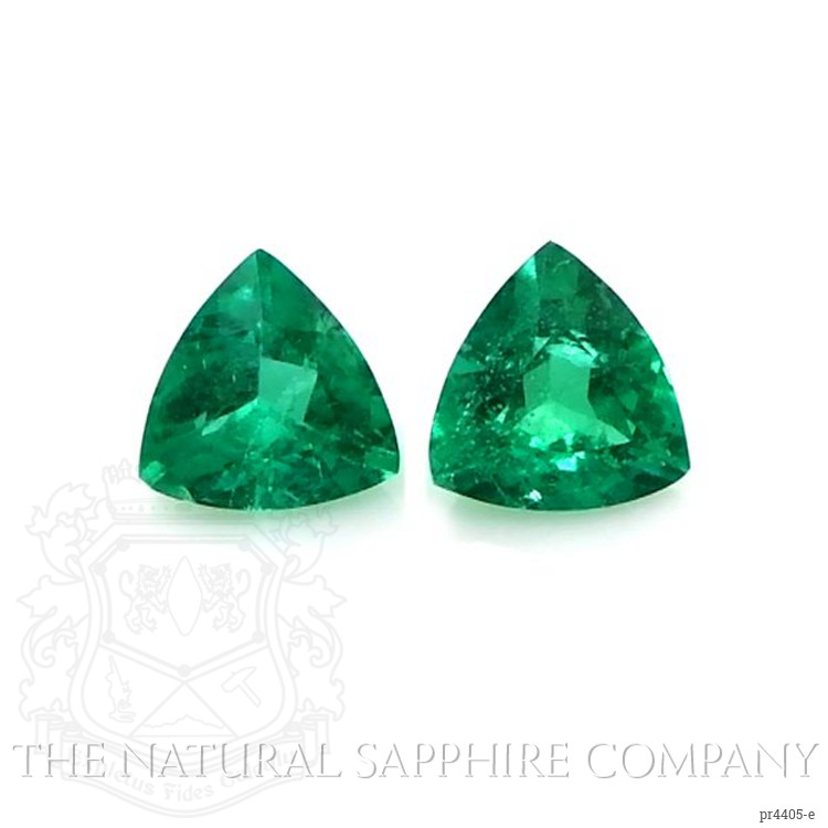 0.68 Ct.Tw. Emerald Pair from Zambia