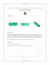 4.67 Ct.Tw.Total Carat Weight Emerald Pair from Ethiopia Appraisal