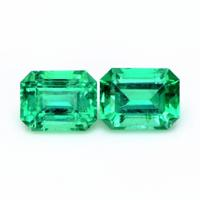 4.67 Ct.Tw.Total Carat Weight Emerald Pair from Ethiopia Video