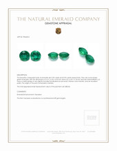 1.88 Ct.Tw.Total Carat Weight Emerald Pair from Zambia Appraisal