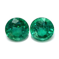 1.88 Ct.Tw.Total Carat Weight Emerald Pair from Zambia Video