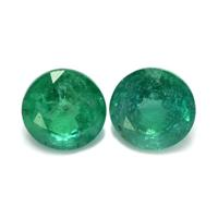 2.29 Ct.Tw.Total Carat Weight Emerald Pair from Zambia Video