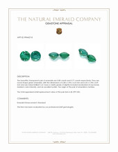 1.57 Ct.Tw.Total Carat Weight Emerald Pair from Zambia Appraisal