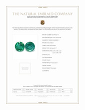 1.57 Ct.Tw.Total Carat Weight Emerald Pair from Zambia Scan Report