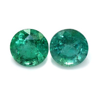 1.57 Ct.Tw.Total Carat Weight Emerald Pair from Zambia Video
