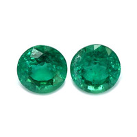 1.97 Ct.Tw.Total Carat Weight Emerald Pair from Zambia Video