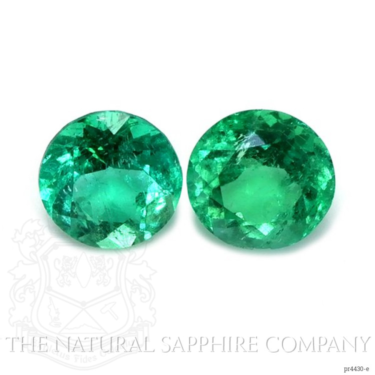 0.71 Ct.Tw. Emerald Pair from Colombia