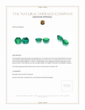 2.37 Ct.Tw.Total Carat Weight Emerald Pair from Zambia Appraisal