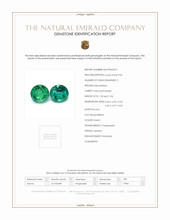 2.37 Ct.Tw.Total Carat Weight Emerald Pair from Zambia Scan Report