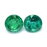 2.37 Ct.Tw.Total Carat Weight Emerald Pair from Zambia Video