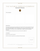 0.68 Ct.Tw.Total Carat Weight Emerald Pair from Colombia Appraisal