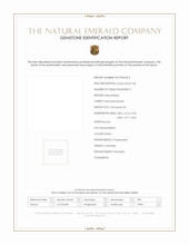 0.68 Ct.Tw.Total Carat Weight Emerald Pair from Colombia Scan Report