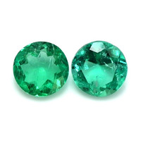 0.66 Ct.Tw.Total Carat Weight Emerald Pair from Colombia Video
