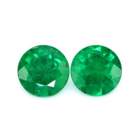 0.60 Ct.Tw.Total Carat Weight Emerald Pair from Zambia Video