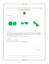 0.64 Ct.Tw.Total Carat Weight Emerald Pair from Zambia Appraisal
