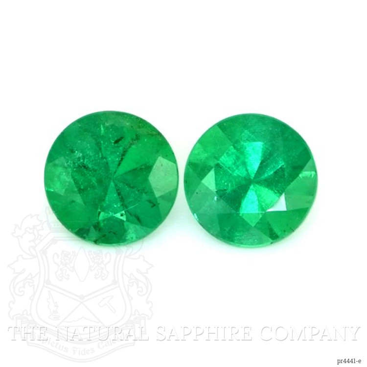 0.64 Ct.Tw. Emerald Pair from Zambia