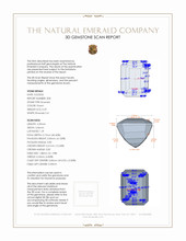 0.58&nbsp;Ct.Tw.Total Carat Weight Emerald Pair from Zambia 3 D Scan Report
