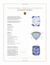 0.58&nbsp;Ct.Tw.Total Carat Weight Emerald Pair from Zambia 3 D Scan Report