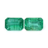 1.58 Ct.Tw.Total Carat Weight Emerald Pair from Zambia Video