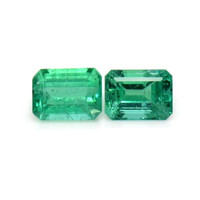 1.27 Ct.Tw.Total Carat Weight Emerald Pair from Zambia Video