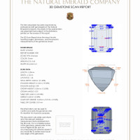 1.27 Ct.Tw.Total Carat Weight Emerald Pair from Zambia 3 D Scan Report