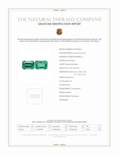 0.89 Ct.Tw.Total Carat Weight Emerald Pair from Zambia Scan Report