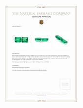 0.74 Ct.Tw.Total Carat Weight Emerald Pair from Zambia Appraisal