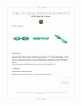 2.01 Ct.Tw.Total Carat Weight Emerald Pair from Zambia Appraisal