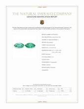2.01 Ct.Tw.Total Carat Weight Emerald Pair from Zambia Scan Report
