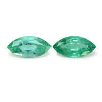 2.01 Ct.Tw.Total Carat Weight Emerald Pair from Zambia Video