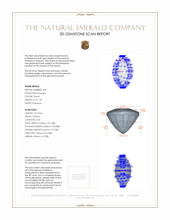 2.01&nbsp;Ct.Tw.Total Carat Weight Emerald Pair from Zambia 3 D Scan Report