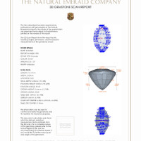 2.01 Ct.Tw.Total Carat Weight Emerald Pair from Zambia 3 D Scan Report