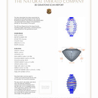 2.01 Ct.Tw.Total Carat Weight Emerald Pair from Zambia 3 D Scan Report