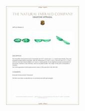 2.08 Ct.Tw.Total Carat Weight Emerald Pair from Zambia Appraisal