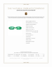 2.08 Ct.Tw.Total Carat Weight Emerald Pair from Zambia Scan Report